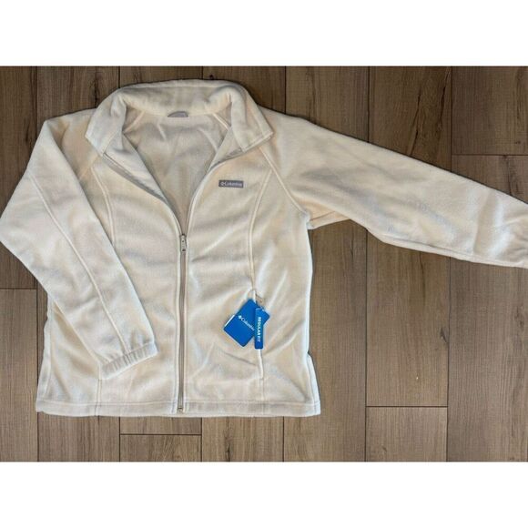 NWT Columbia Women’s Sawyer Rapids 2.0 Fleece Jacket 1X Plus Cream White - Picture 2 of 6